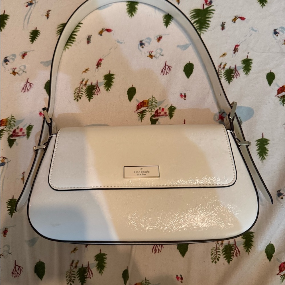 Kate Spade Bridget Crinkle Patent Small Flap